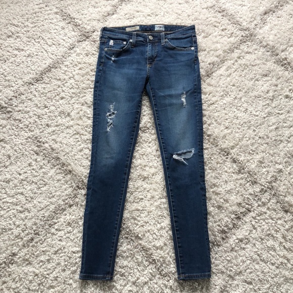 AG Adriano Goldschmied The Legging Ankle Super Skinny Ankle Jeans Size 26 - Picture 1 of 14